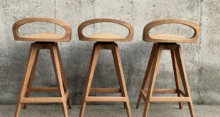 Mid Century Modern Swivel Bar Stools