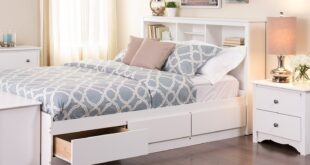 Bed Frame With Drawers And Shelves