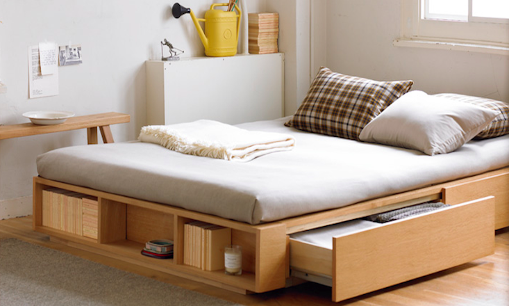 Functional and Stylish Wooden Double Beds with Ample Storage Space