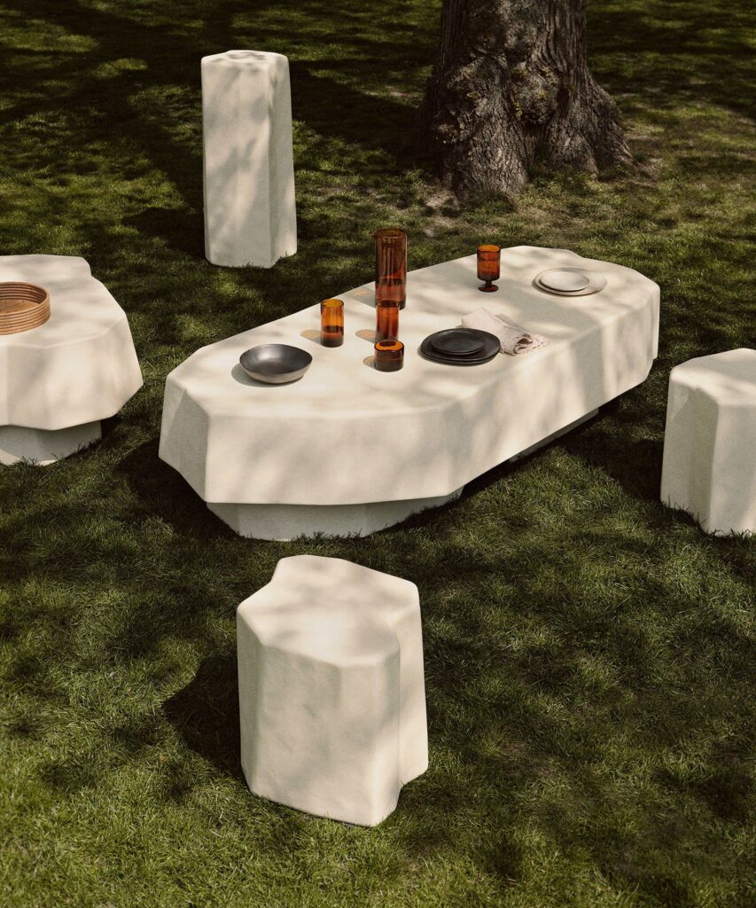 Garden Stools As Coffee Table