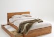 Wooden Double Beds With Storage Drawers