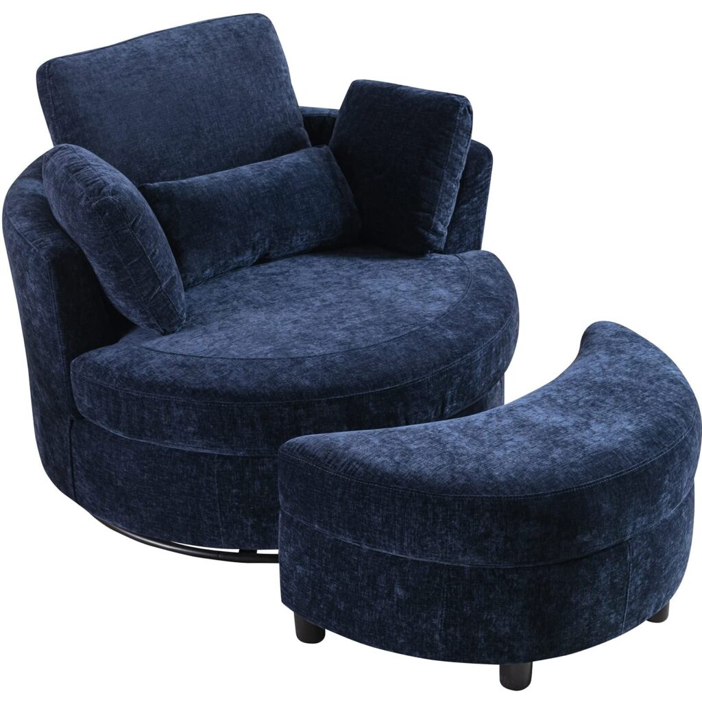 Cuddle Chair With Ottoman