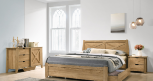 Wooden King Size Bed Frame With Drawers