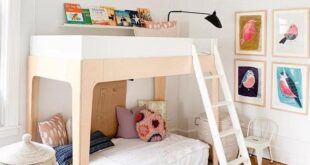 Kids Twin Loft Bed With Storage