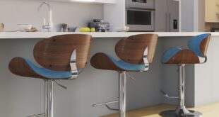 Mid Century Modern Swivel Bar Stools