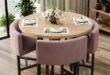 Round Kitchen Table And Chairs Set