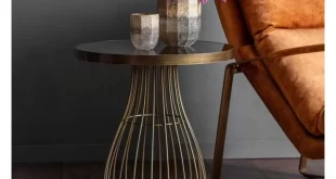 Round Black Glass Coffee Table