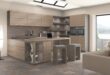 Modern Wood Grain Kitchen Cabinets