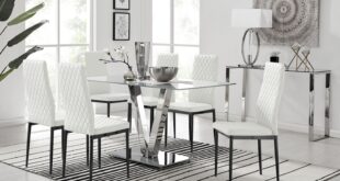 Faux Leather Dining Chairs With Chrome Legs