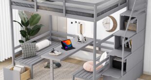 Loft Bunk Beds With Storage For Kids