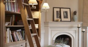 Bookcases Around Fireplace