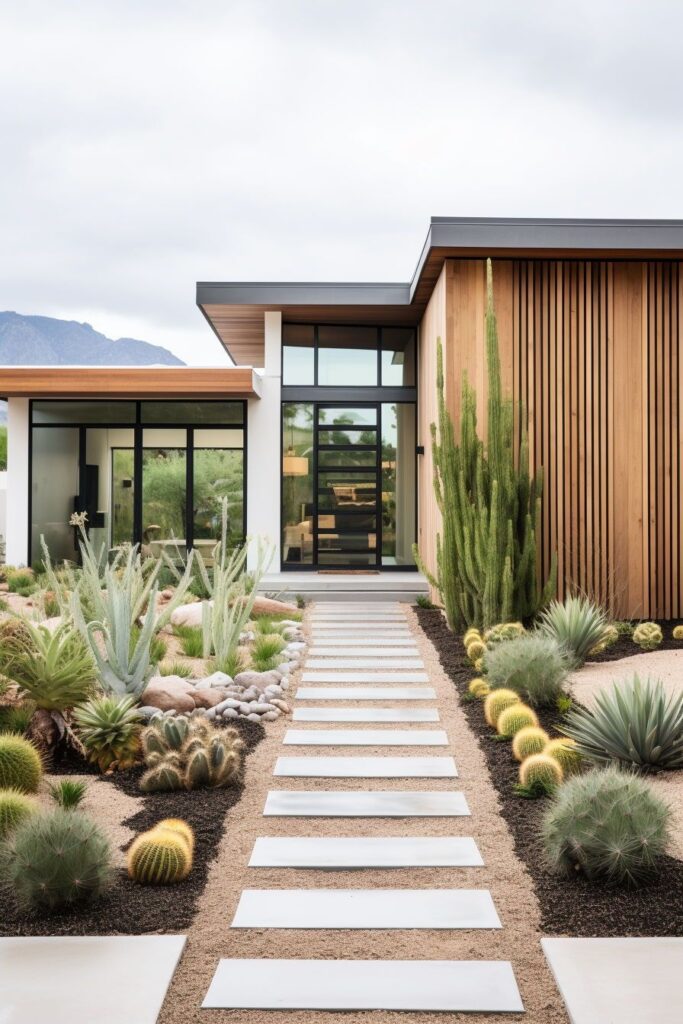 Modern Landscape Ideas For Front Of House