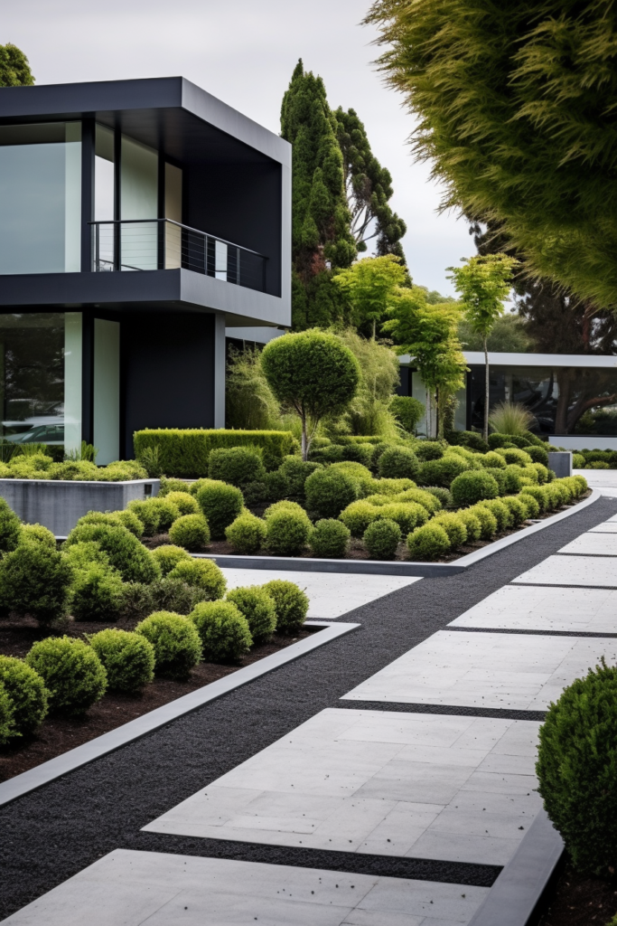 Modern Landscape Ideas For Front Of House