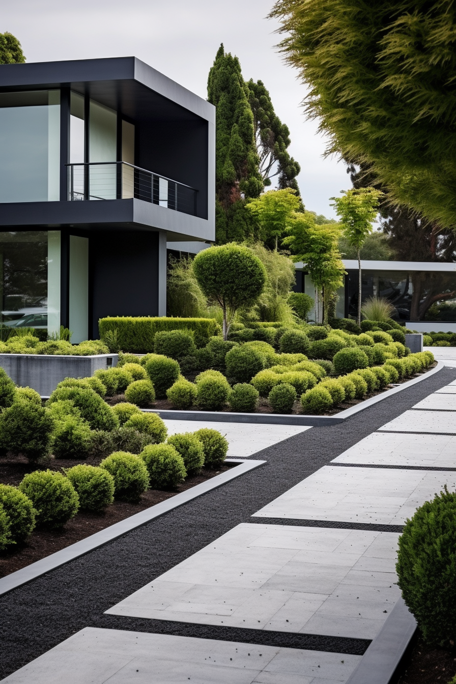 Stunning and Contemporary Front Yard Landscaping Inspiration