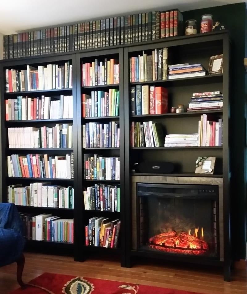 Stylish Bookcases Enhance the Coziness of Your Fireplace