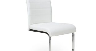 Faux Leather Dining Chairs With Chrome Legs