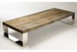 Reclaimed Wood Coffee Table Metal Legs