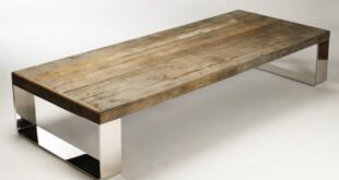 Reclaimed Wood Coffee Table Metal Legs