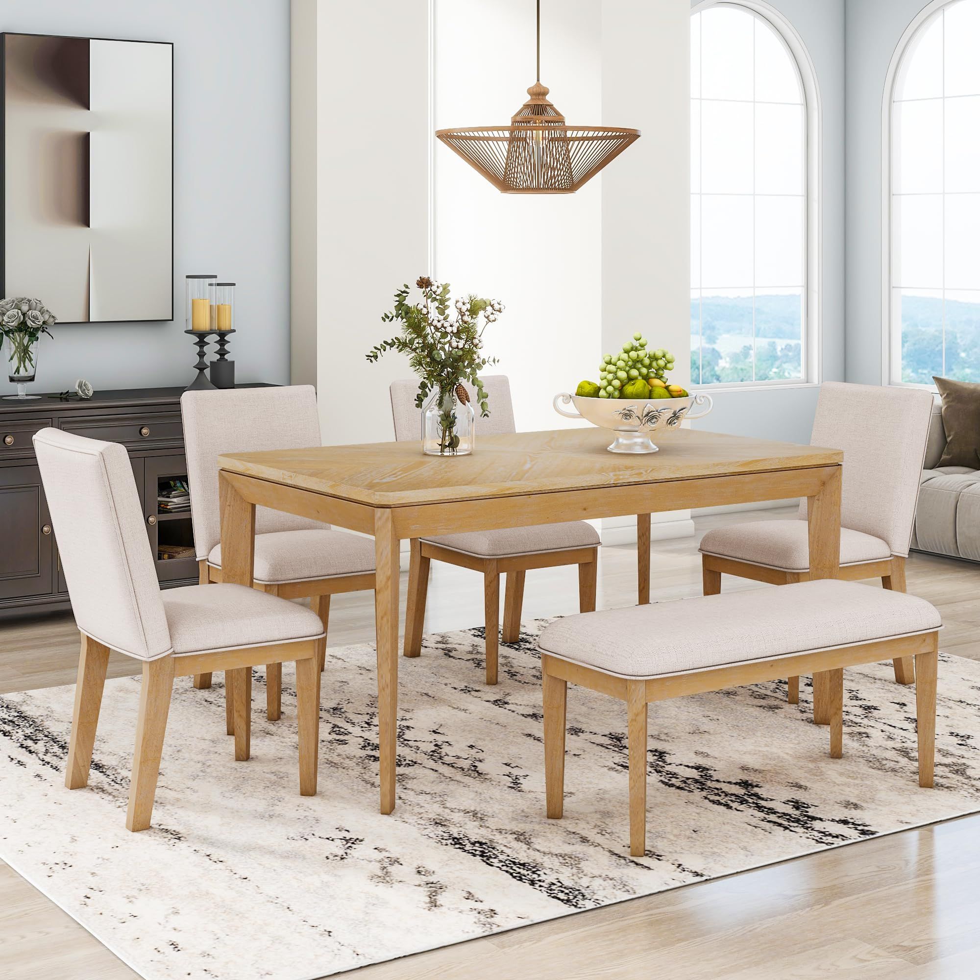 Stylish Seating: The Versatility of Kitchen Table Sets with Bench and Chairs