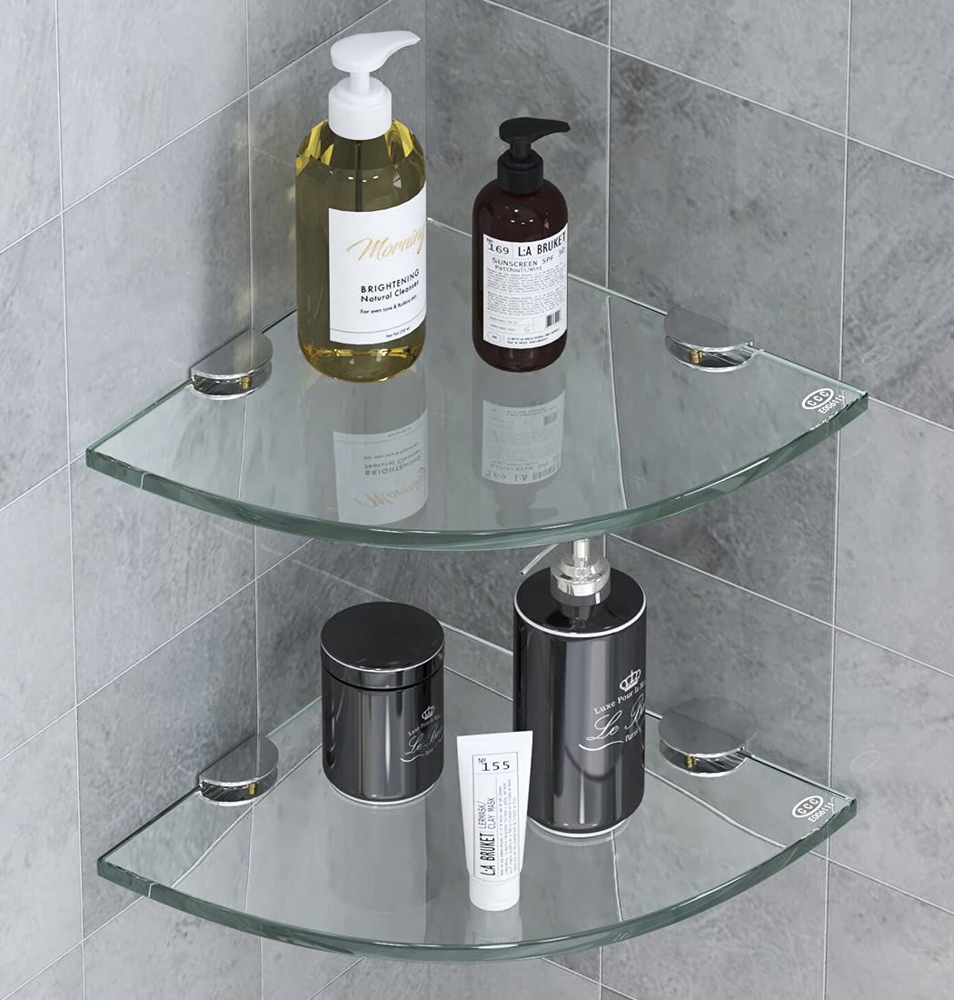 Stylish and Durable Tempered Glass Shower Shelves: A Practical Storage Solution for your Bathroom