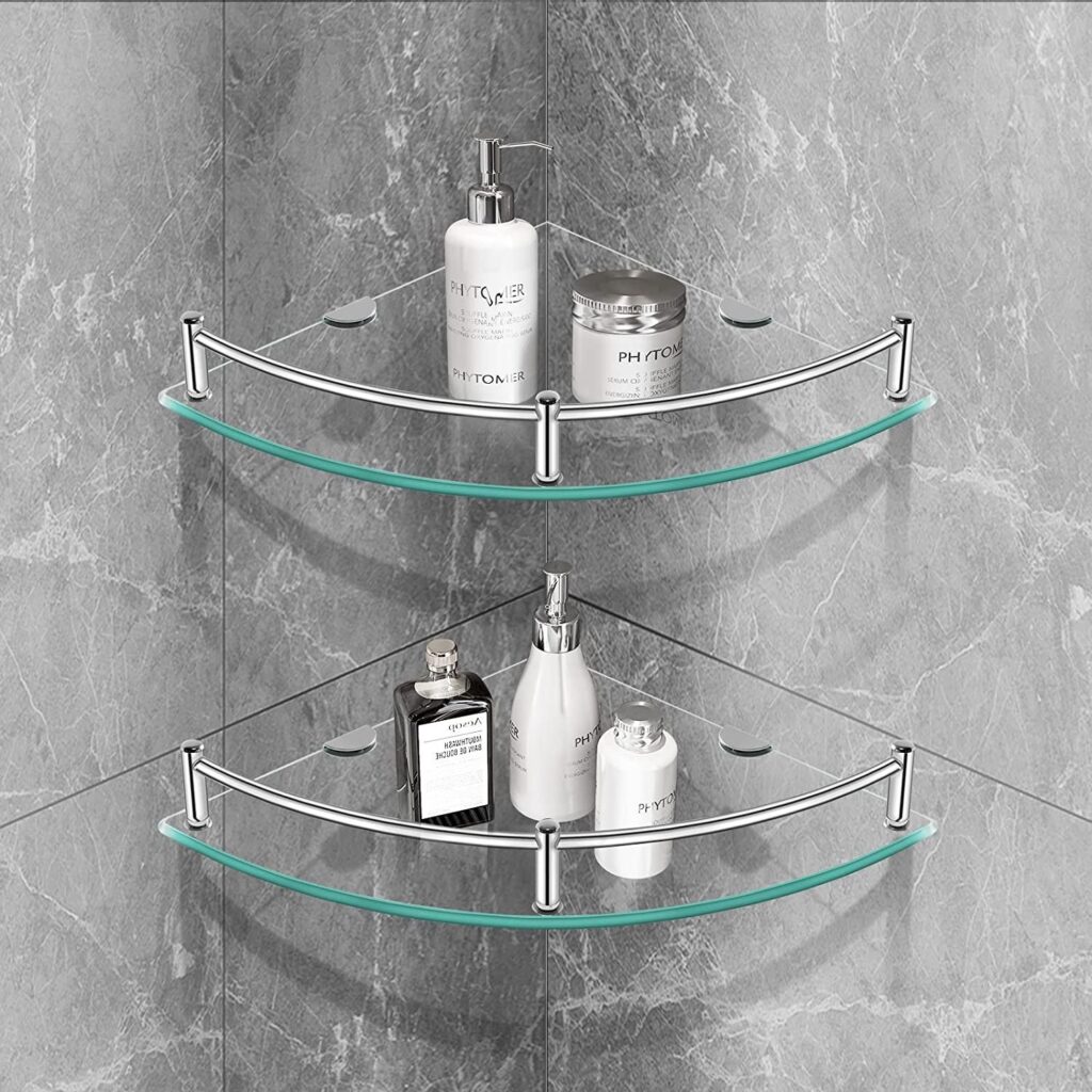 Tempered Glass Shower Shelves