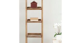 Wood Leaning Ladder Bookcase