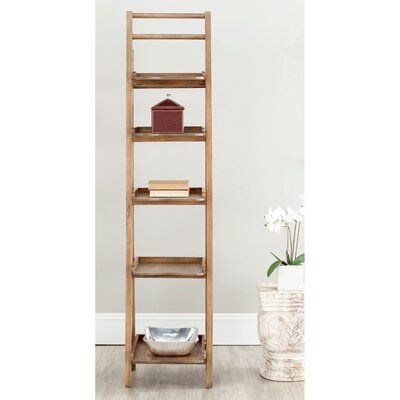 Wood Leaning Ladder Bookcase