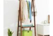 Wooden Clothes Rack With Shelves