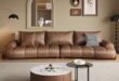 Modern Leather Couch Sofa