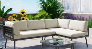 Outdoor Wicker Sofa Set