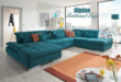 Teal Leather Sectional Sofa