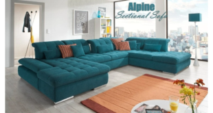 Teal Leather Sectional Sofa