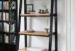 Wood Leaning Ladder Bookcase