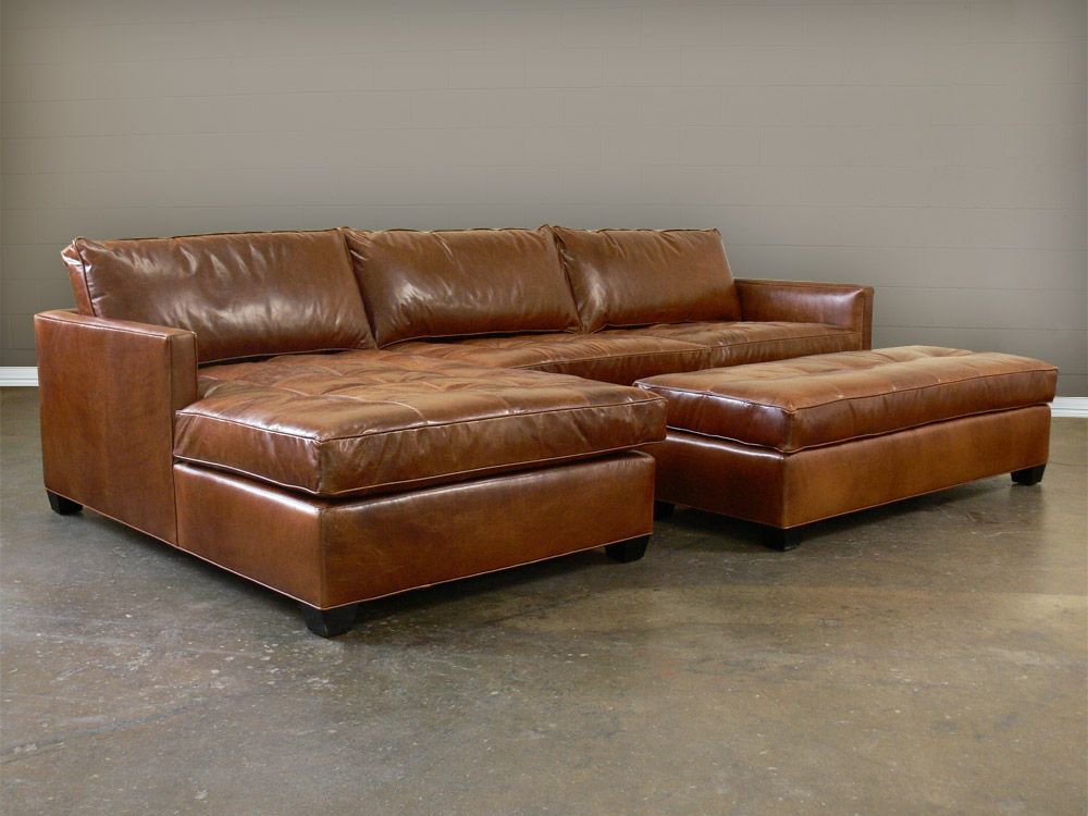 The Beauty of a Brown Leather Tufted Sectional Sofa