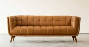 Modern Leather Couch Sofa