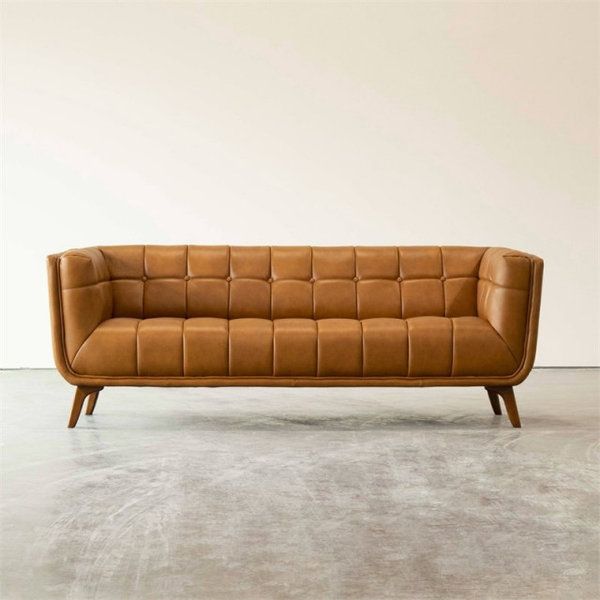 Modern Leather Couch Sofa