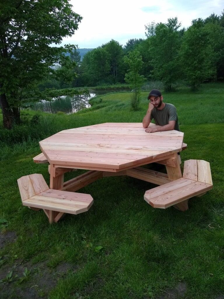 Wooden Picnic Tables