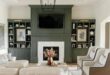 Bookcases Around Fireplace