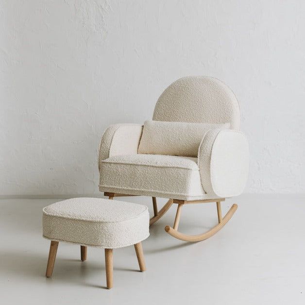 The Comfort and Style of a Nursery Rocking Chair with Ottoman