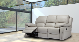 3 Seater Recliner Leather Sofa