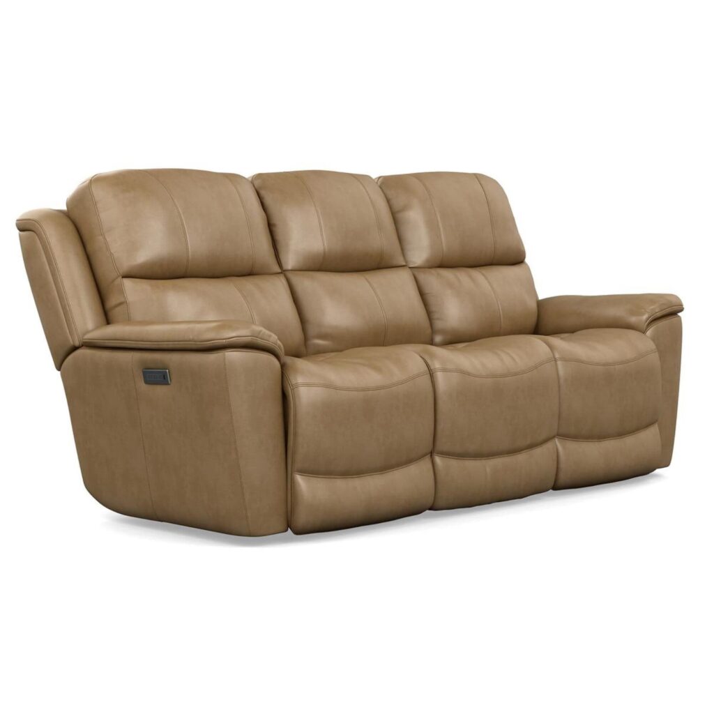 Flexsteel Leather Reclining Sofa