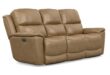 Flexsteel Leather Reclining Sofa