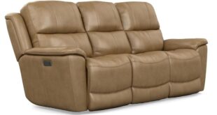 Flexsteel Leather Reclining Sofa