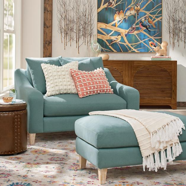 The Comfort of a Cozy Cuddle Chair with Ottoman