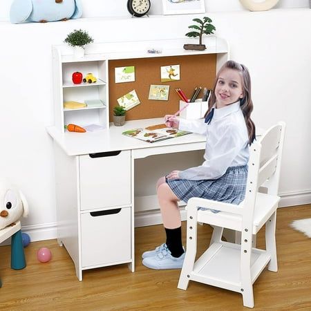 The Convenient Children’s Study Desk With Handy Storage Options