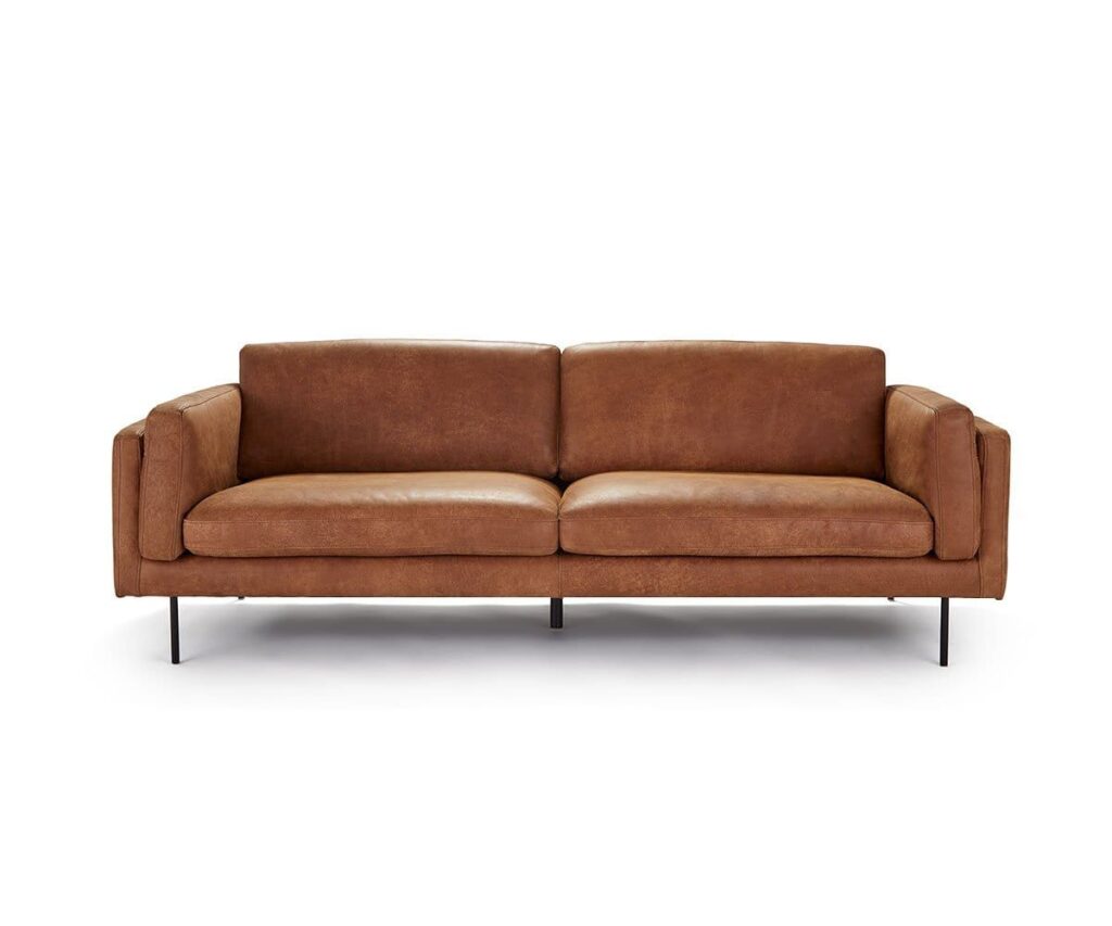 Modern Leather Couch Sofa