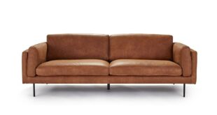 Modern Leather Couch Sofa