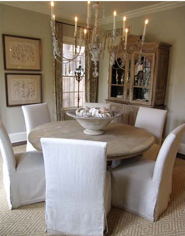 The Elegance of White Dining Room Chair Slipcovers