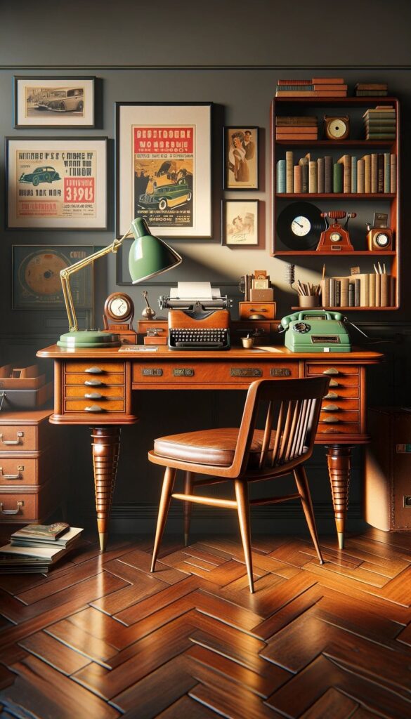 Wooden Home Office Desk