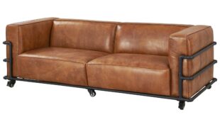 Modern Leather Couch Sofa